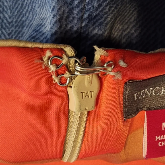 Vince Camuto Veranda Sleeveless Shirt Mini Dress Multi-Colored Size Medium - Picture 11 of 12